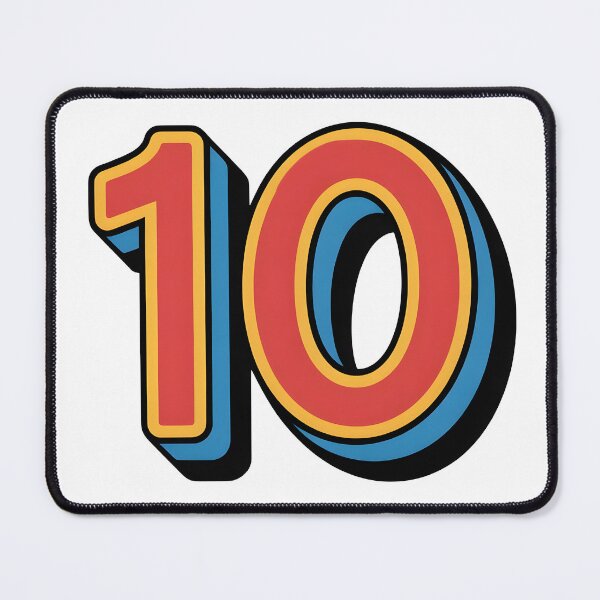 Item preview, Number 10 designed and sold by nimmitrends.