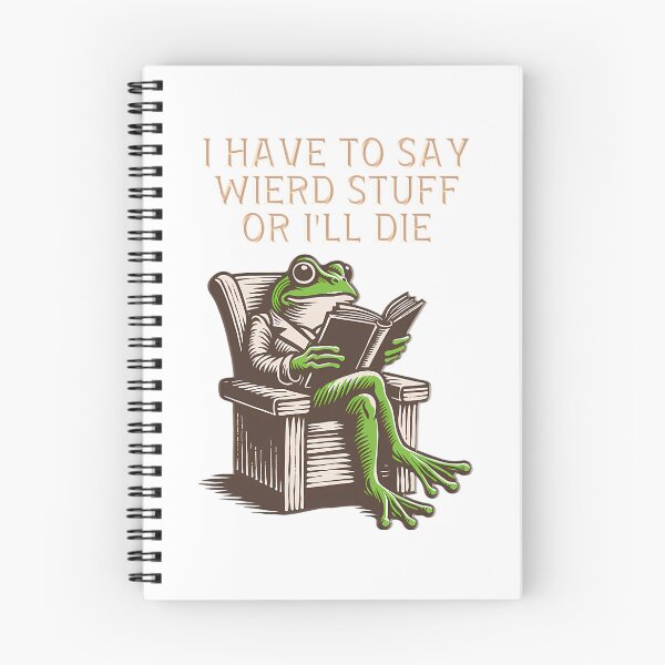 Item preview, Vintage Style Funny Frog Silly Quote Humor 90s designed and sold by JackyEstera.