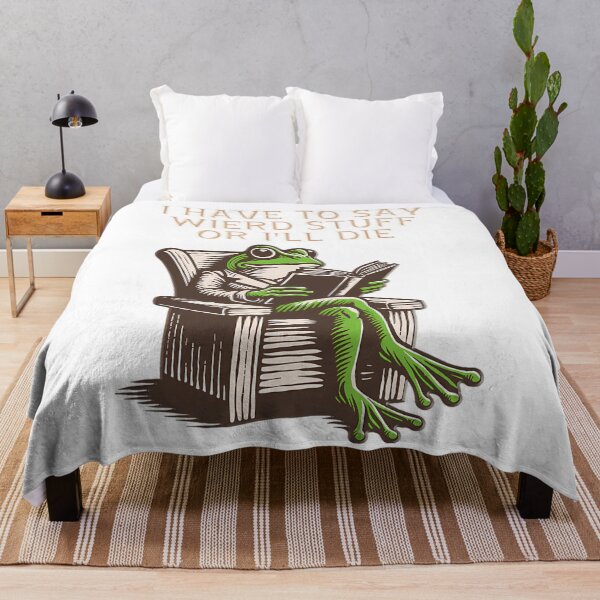 Item preview, Vintage Style Funny Frog Silly Quote Humor 90s designed and sold by JackyEstera.