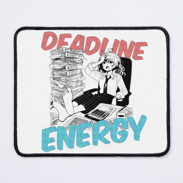 Item preview, Tired Office Anime Girl – Work Humor Art designed and sold by MugSenpai.