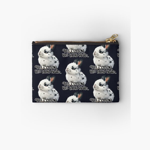 Item preview, White little rabbit with black spots, 90% cotton, 10% bun hair designed and sold by LiskoDesign.