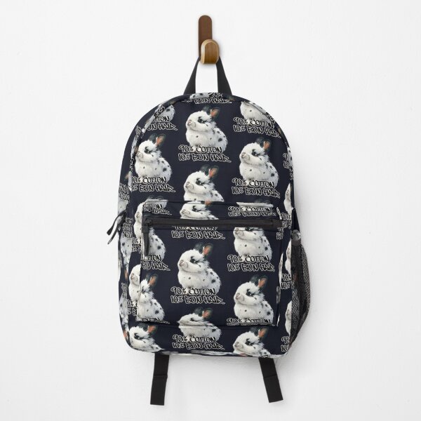 Item preview, White little rabbit with black spots, 90% cotton, 10% bun hair designed and sold by LiskoDesign.