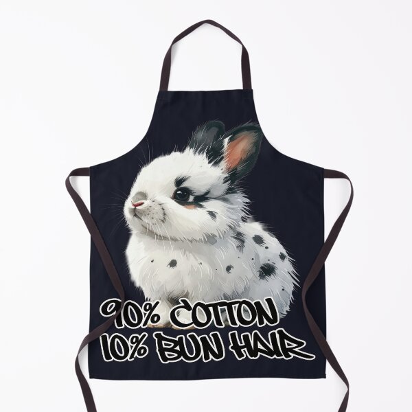 Item preview, White little rabbit with black spots, 90% cotton, 10% bun hair designed and sold by LiskoDesign.