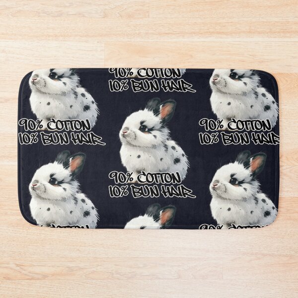 Item preview, White little rabbit with black spots, 90% cotton, 10% bun hair designed and sold by LiskoDesign.