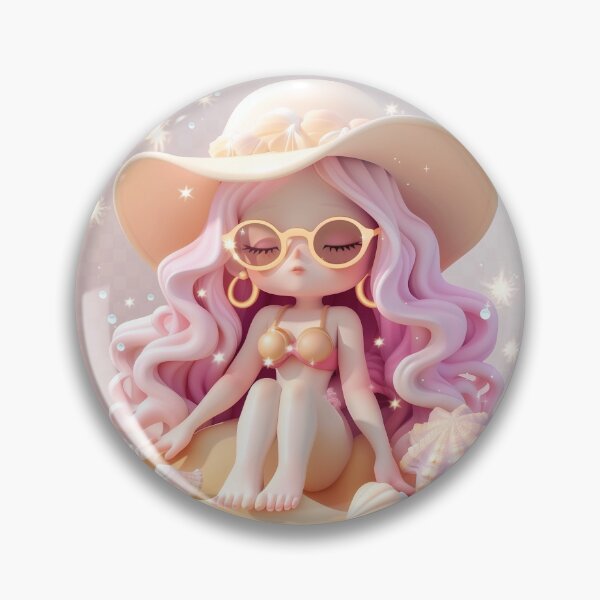 Item preview, Cute Chibi Venus Goddess Illustration – Kawaii Love Deity in Soft Pastel Aesthetic designed and sold by GoldenChiArt.