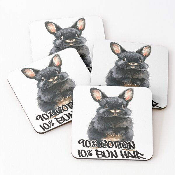 Item preview, Small dark Rex rabbit standing on its hind legs, 90% cotton, 10% bun hair designed and sold by LiskoDesign.