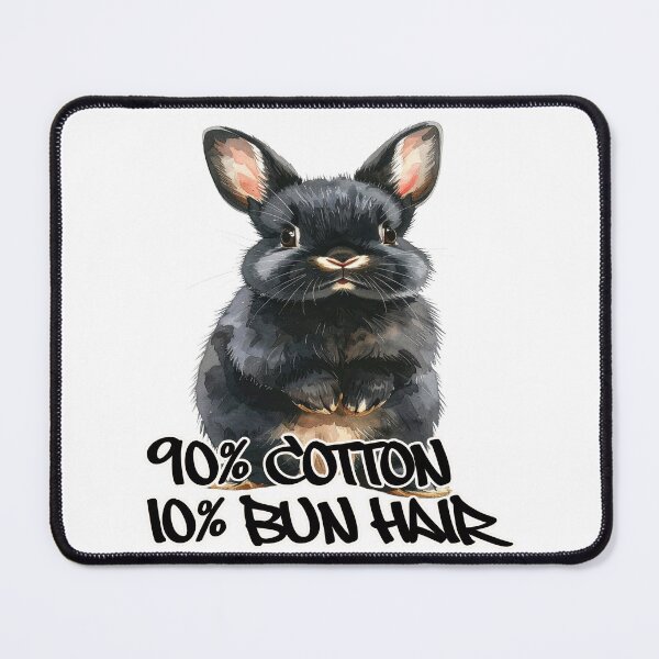 Item preview, Small dark Rex rabbit standing on its hind legs, 90% cotton, 10% bun hair designed and sold by LiskoDesign.