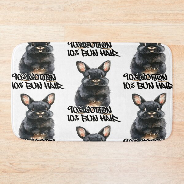 Item preview, Small dark Rex rabbit standing on its hind legs, 90% cotton, 10% bun hair designed and sold by LiskoDesign.