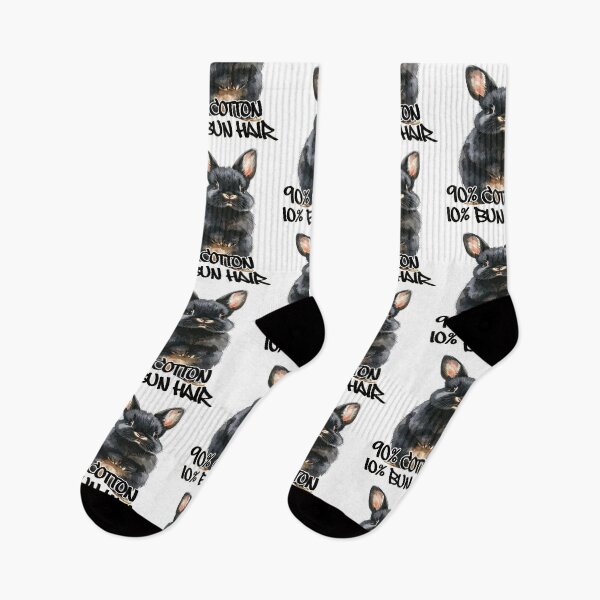 Item preview, Small dark Rex rabbit standing on its hind legs, 90% cotton, 10% bun hair designed and sold by LiskoDesign.