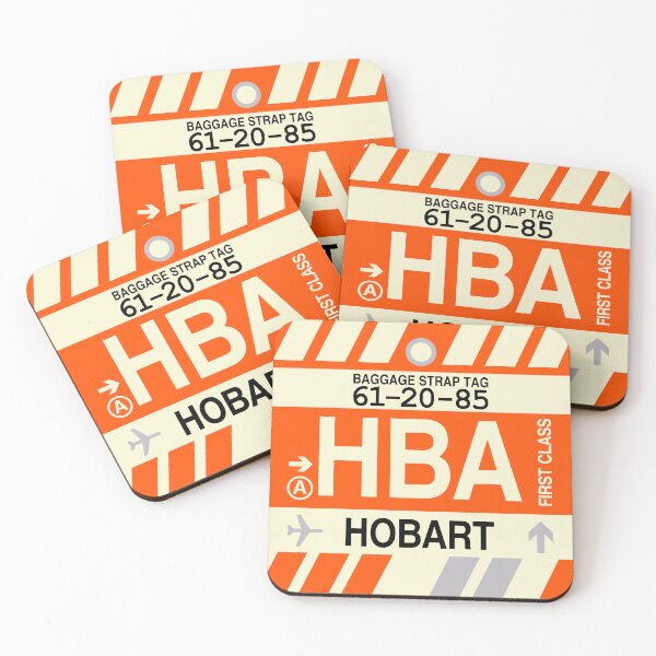 Item preview, HBA Hobart • Airport Code Art • Jet Age Design designed and sold by YHMDesigns.