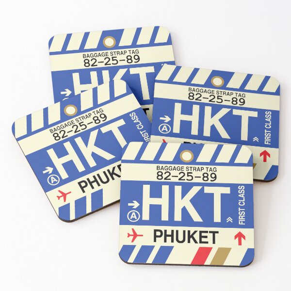 Item preview, HKT Phuket • Airport Code Art • Jet Age Design designed and sold by YHMDesigns.