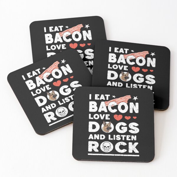 Item preview, I EAT BACON LOVE DOGS AND LISTEN ROCK western culture freedom democracy freedom of speech  designed and sold by Jt41.