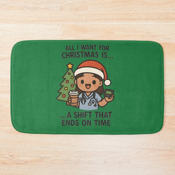 Item preview, All I Want for Christmas Is a Shift That Ends on Time – Funny Emergency Vet Xmas Design designed and sold by Bettybee00.