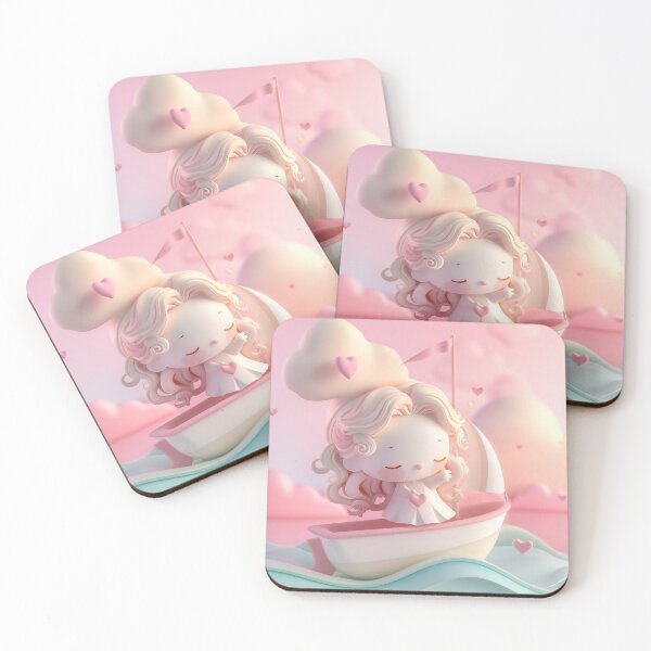 Item preview, Cute Chibi Venus Goddess Illustration – Kawaii Love Deity in Soft Pastel Aesthetic designed and sold by GoldenChiArt.