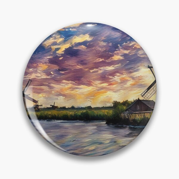 Item preview, Windmills at Sunset designed and sold by tomorrowsart.