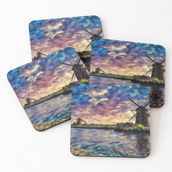 Item preview, Windmills at Sunset designed and sold by tomorrowsart.