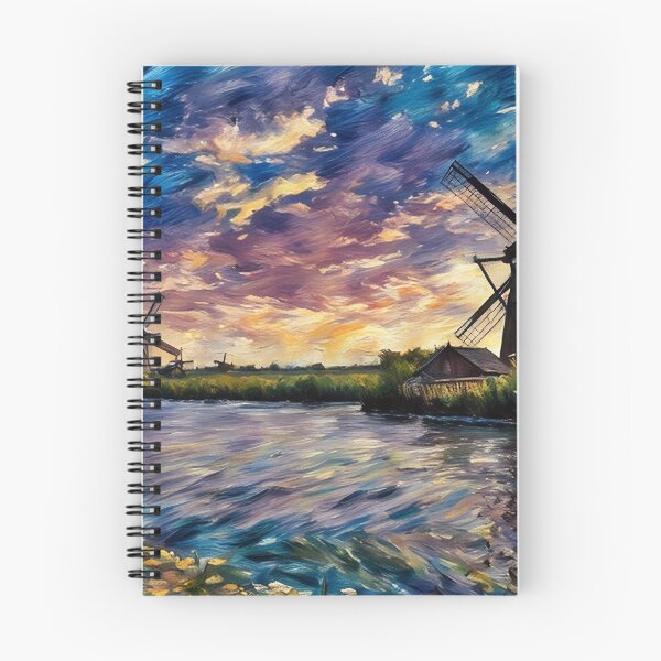 Item preview, Windmills at Sunset designed and sold by tomorrowsart.