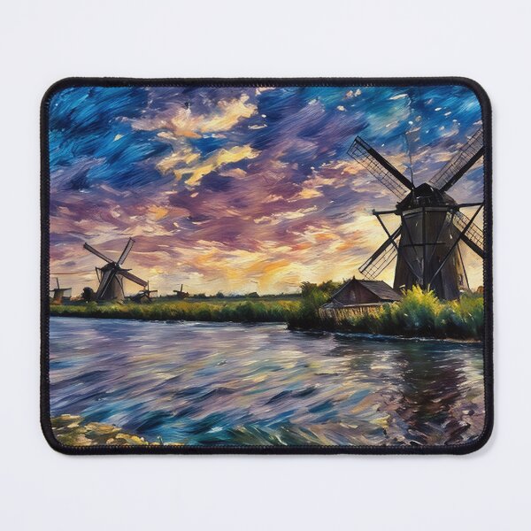 Item preview, Windmills at Sunset designed and sold by tomorrowsart.
