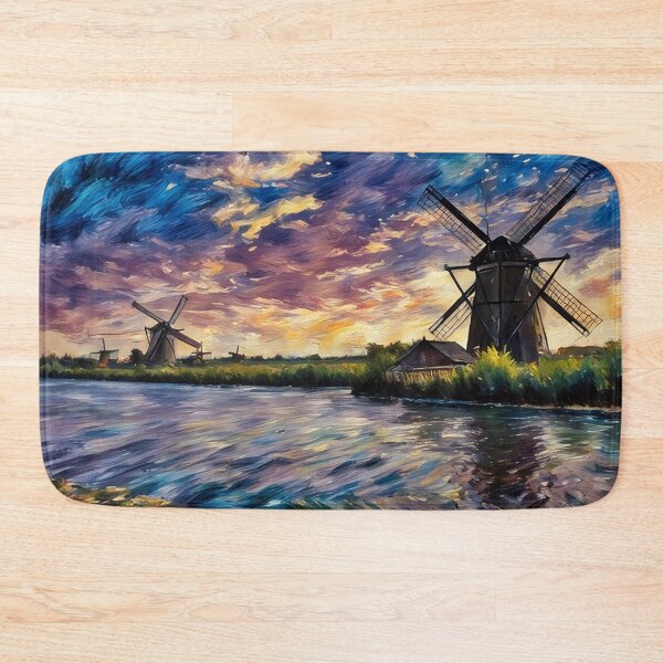 Item preview, Windmills at Sunset designed and sold by tomorrowsart.