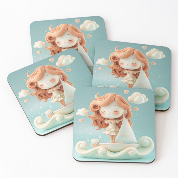 Item preview, Cute Chibi Venus Goddess Illustration – Kawaii Love Deity in Soft Pastel Aesthetic designed and sold by GoldenChiArt.