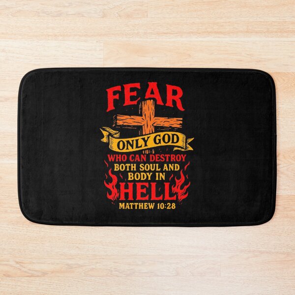 Item preview, Matthew 10:28 Fear Only God Who Can Destroy Both Soul And Body In Hell designed and sold by plushism.