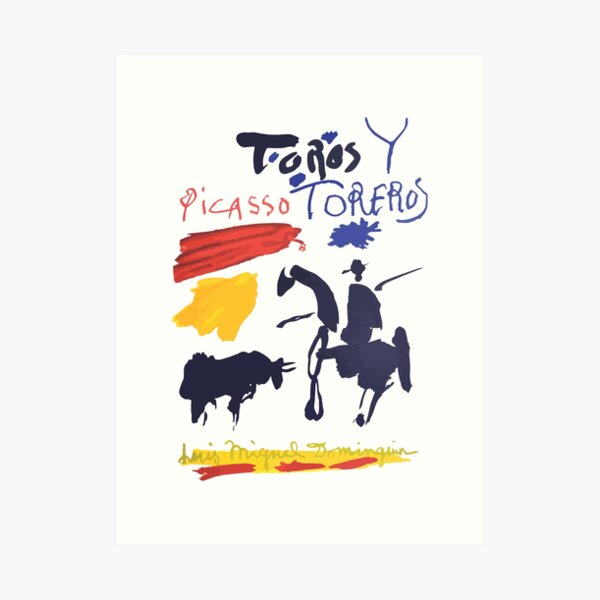 Toros Y Toreros (Bulls and Bullfighters) Artwork By Pablo Picasso T Shirt, Book Cover Art Print