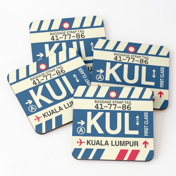 Item preview, KUL Kuala Lumpur • Airport Code Art • Jet Age Design designed and sold by YHMDesigns.