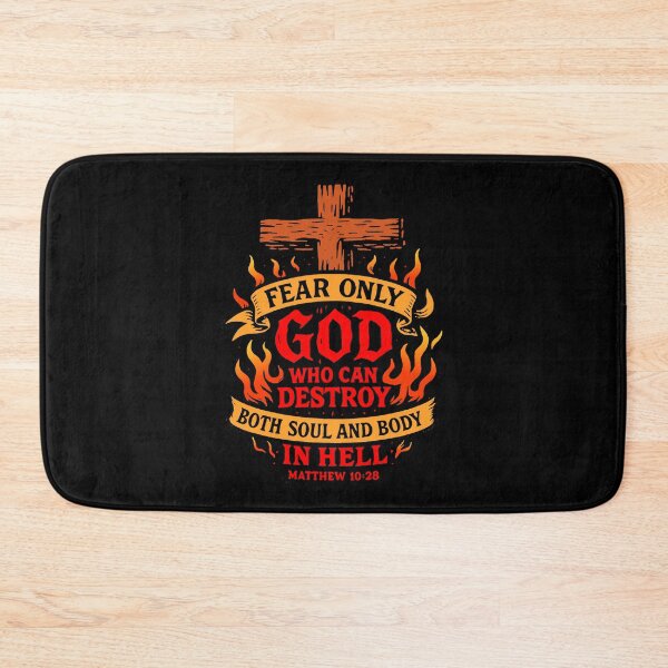 Item preview, Matthew 10:28 Fear Only God Who Can Destroy Both Soul And Body In Hell designed and sold by plushism.