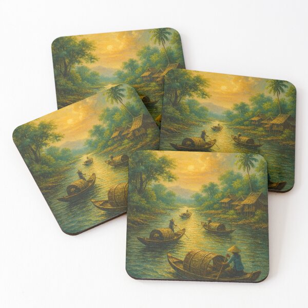 Item preview, Rios Tranquilos e Barcos ao Entardecer designed and sold by Leonornature.
