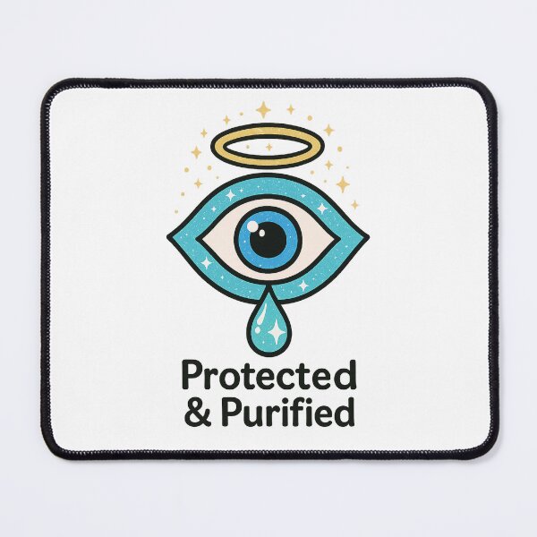Item preview, Evil Eye Crystal Drop | Kawaii Evil Eye Protection Sticker & Gentle Energy Purity Charm designed and sold by HerDreamCodes.