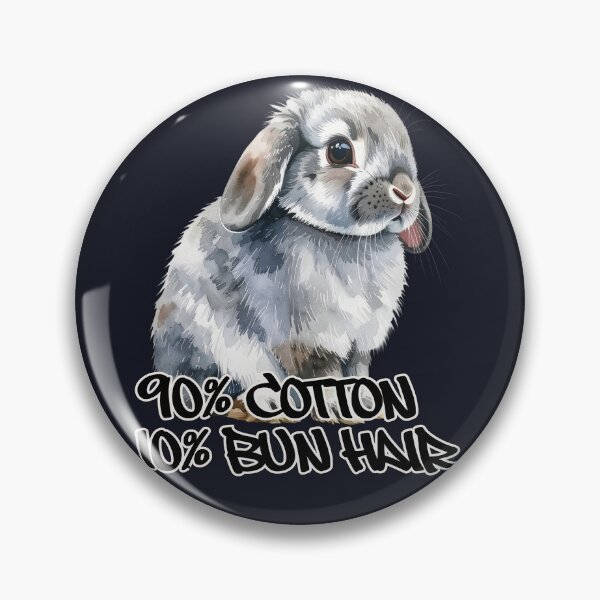 Item preview, Gray tabby Holland lop rabbit, 90% cotton 10% bun hair designed and sold by LiskoDesign.