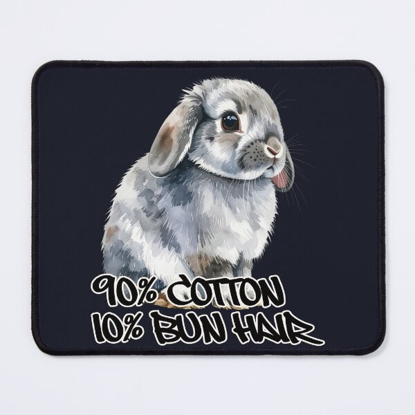 Item preview, Gray tabby Holland lop rabbit, 90% cotton 10% bun hair designed and sold by LiskoDesign.