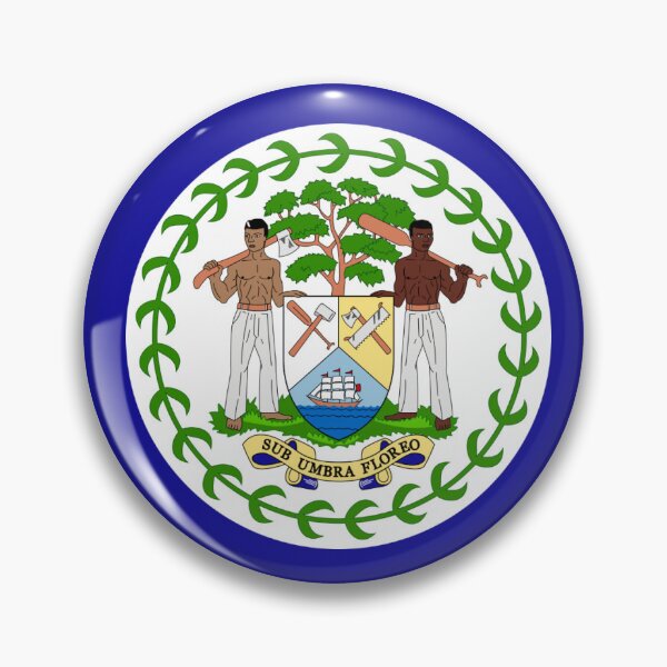Item preview, Belize Flag – Caribbean Shield Harmony Design designed and sold by Dany05117671.