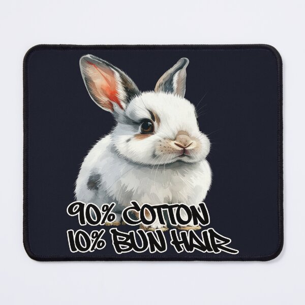 Item preview, Small light grey and white rabbit, 90% cotton, 10% bun hair designed and sold by LiskoDesign.