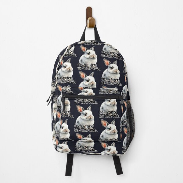 Item preview, Small light grey and white rabbit, 90% cotton, 10% bun hair designed and sold by LiskoDesign.