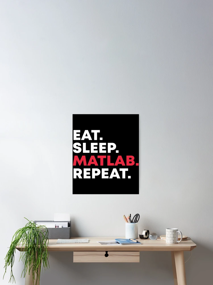 Thumbnail 2 of 3, Poster, Eat Sleep Code Repeat designed and sold by SigneWamhoff.