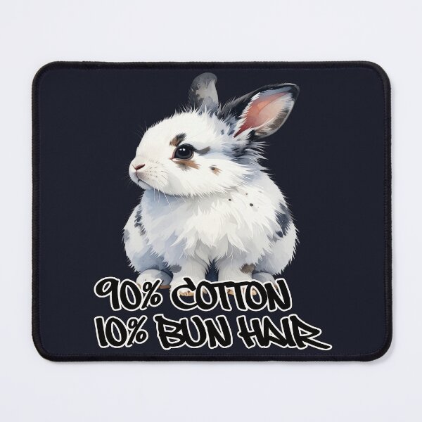 Item preview, Small white rabbit with spots, 90% cotton, 10% bun hair designed and sold by LiskoDesign.