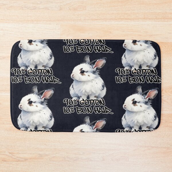 Item preview, Small white rabbit with spots, 90% cotton, 10% bun hair designed and sold by LiskoDesign.