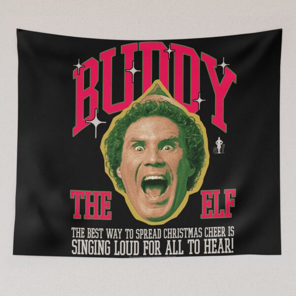Item preview, Elf Buddy Collegiate Quote and Portrait Christmas Movie designed and sold by PonyRoniku.