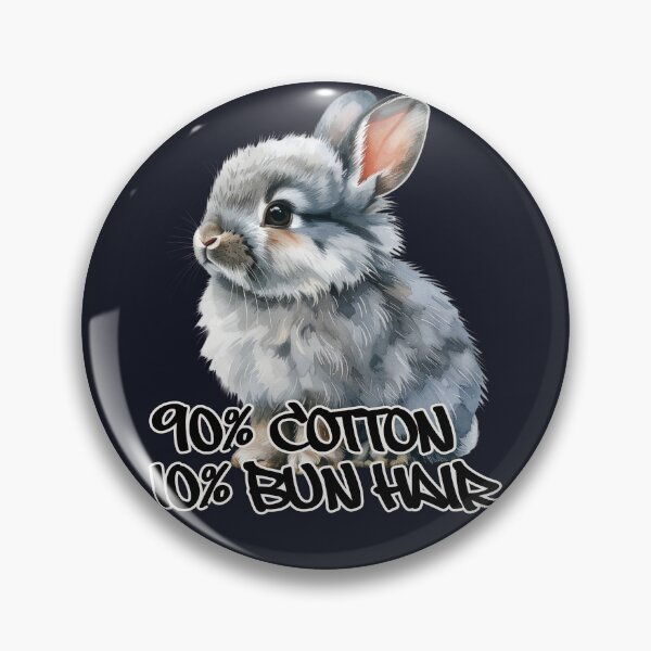 Item preview, Grey Lionhead Rabbit 90% Cotton 10% Bun Hair designed and sold by LiskoDesign.