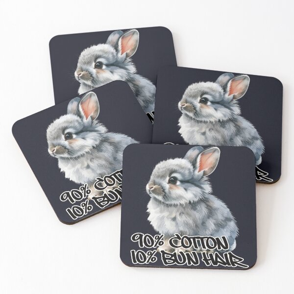Item preview, Grey Lionhead Rabbit 90% Cotton 10% Bun Hair designed and sold by LiskoDesign.