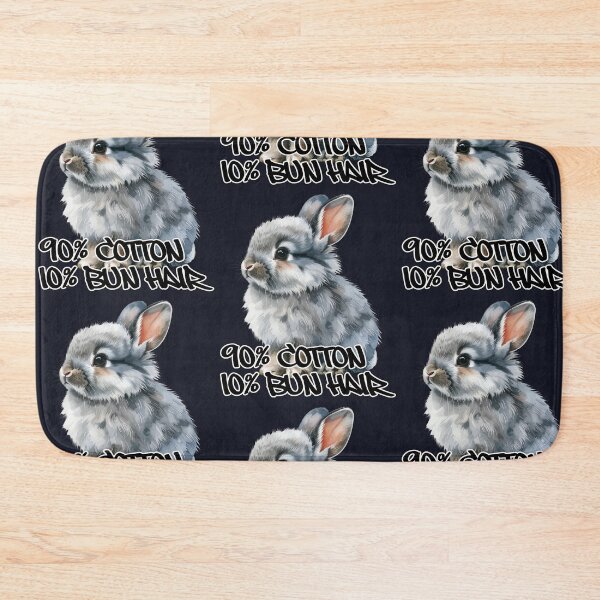 Item preview, Grey Lionhead Rabbit 90% Cotton 10% Bun Hair designed and sold by LiskoDesign.
