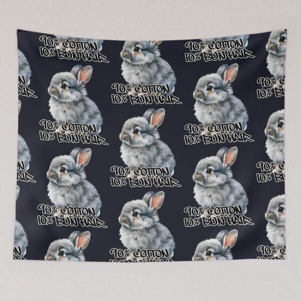 Item preview, Grey Lionhead Rabbit 90% Cotton 10% Bun Hair designed and sold by LiskoDesign.