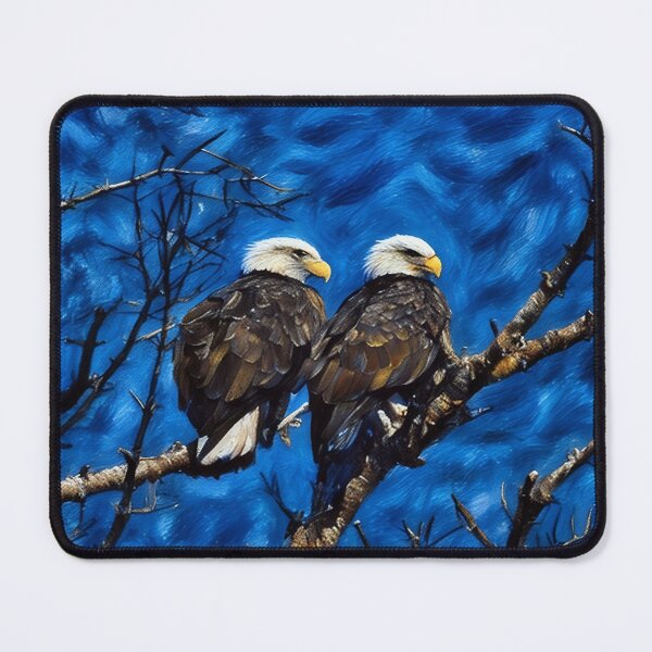 Item preview, Two Eagles on Branch designed and sold by tomorrowsart.