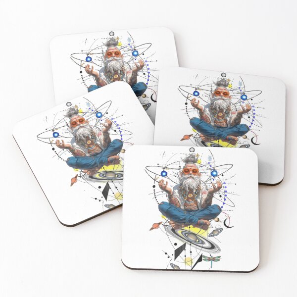 Item preview, Yoga Old Man In Space, Doing Meditation designed and sold by Rosa1977.