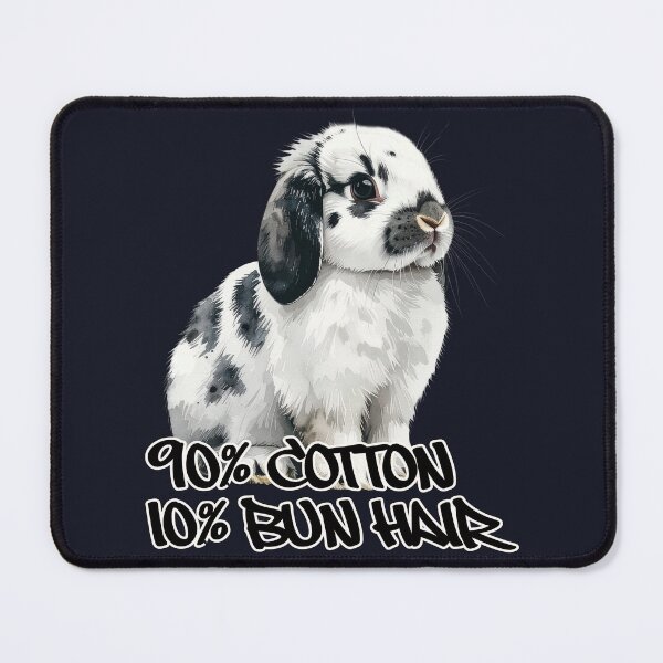 Item preview, Black and white spotted Holland lop rabbit, 90% cotton, 10% bun hair designed and sold by LiskoDesign.