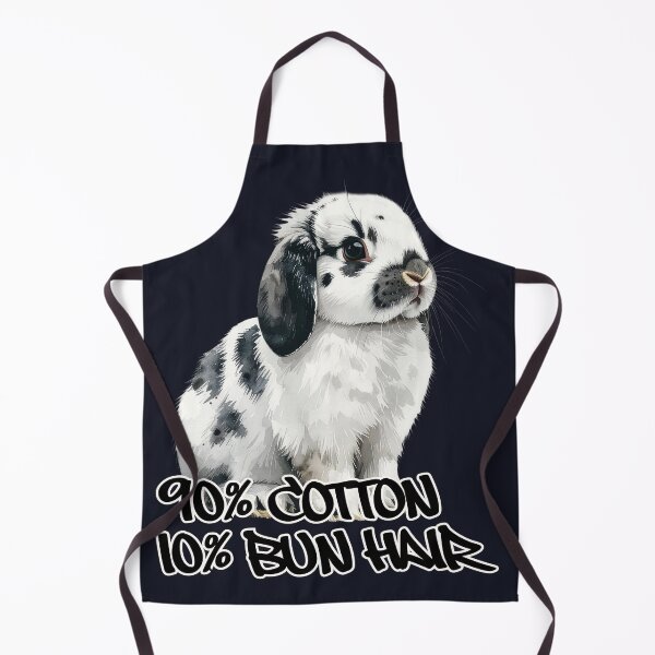 Item preview, Black and white spotted Holland lop rabbit, 90% cotton, 10% bun hair designed and sold by LiskoDesign.
