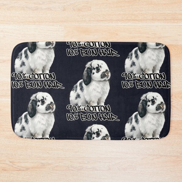 Item preview, Black and white spotted Holland lop rabbit, 90% cotton, 10% bun hair designed and sold by LiskoDesign.