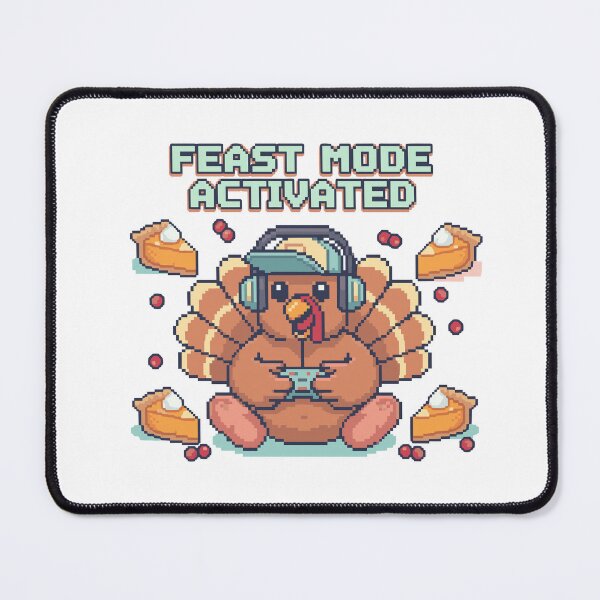 Item preview, Feast Mode Activated Comfort Colors Shirt: Funny Thanksgiving Turkey Gamer Tee designed and sold by Skull in Wool .
