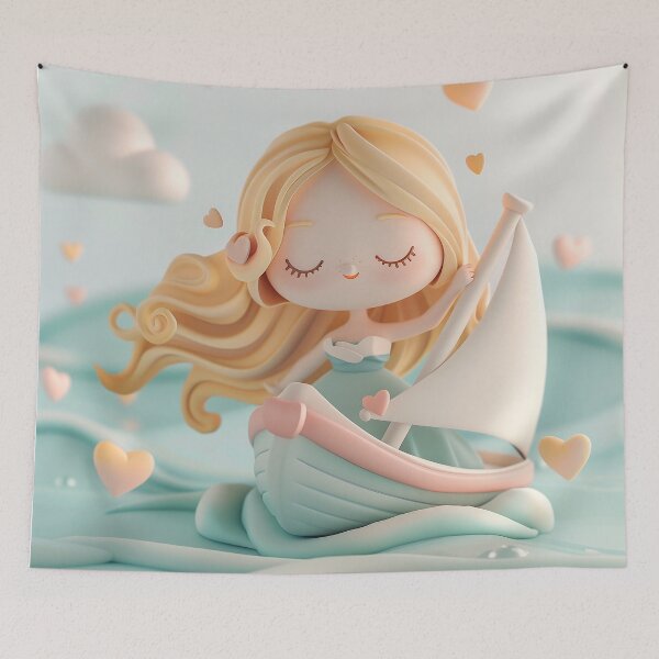 Item preview, Adorable Chibi Venus goddess illustration inspired by divine feminine energy and love.  designed and sold by GoldenChiArt.